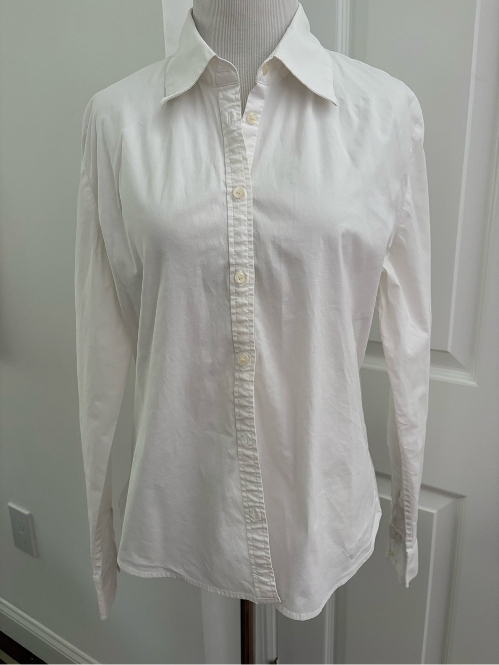 Brooks Brothers White Women's Button-Down Shirt Sz M